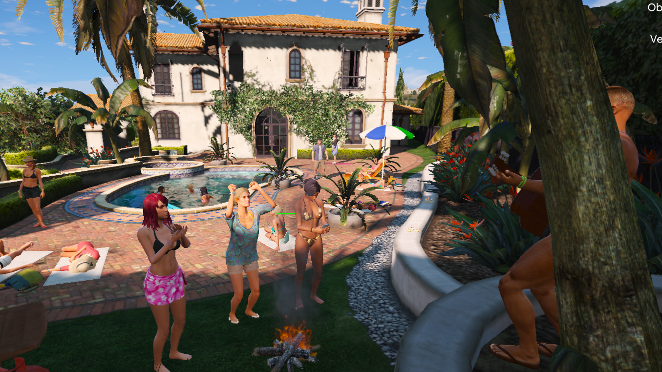 Michael Pool Party Gta5 9242